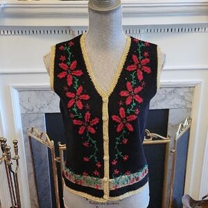 Y2K Chistmas Sweater Vest